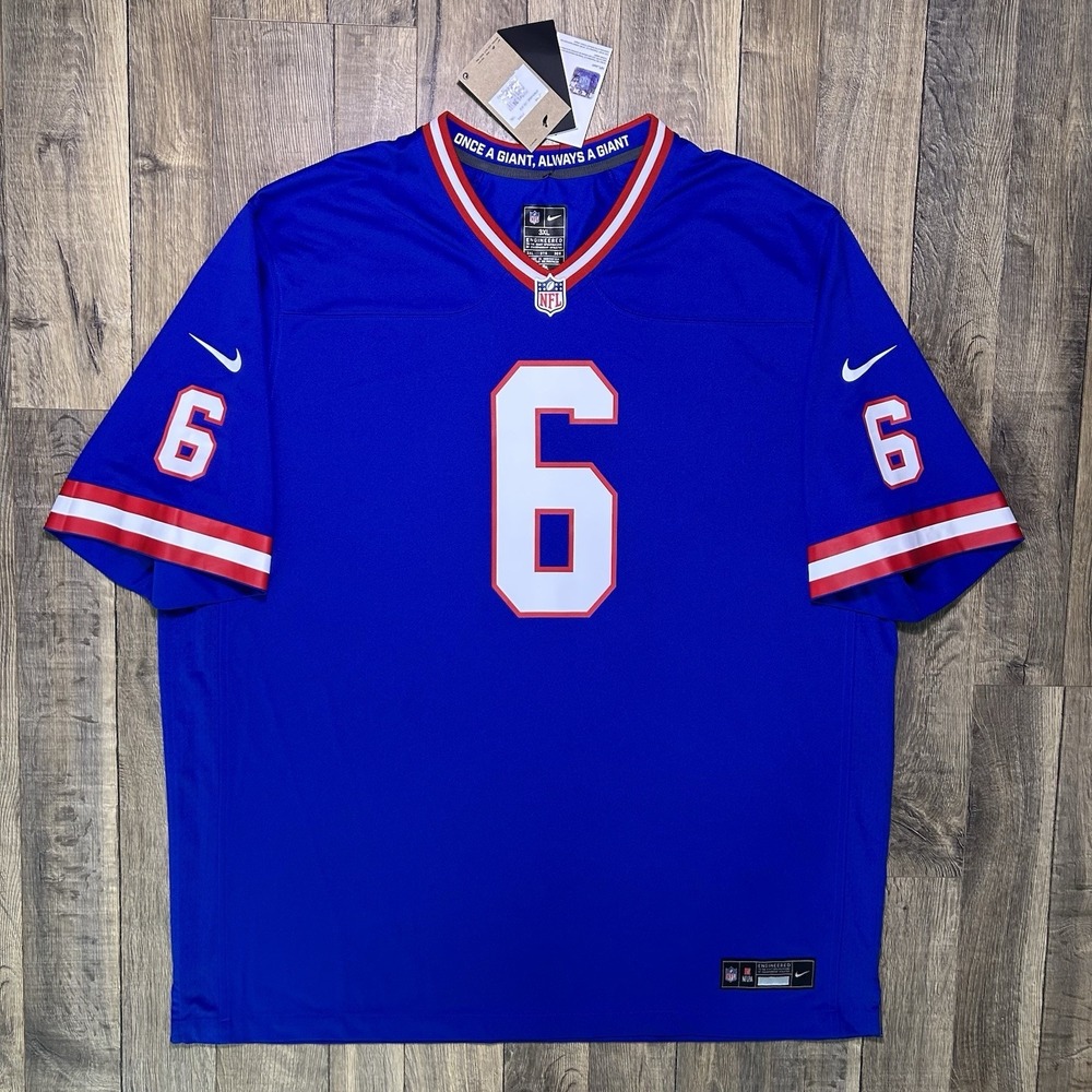 NWT New York Giants Jaxson Dart Nike Football Game Throwback Jersey Men 3XL $130